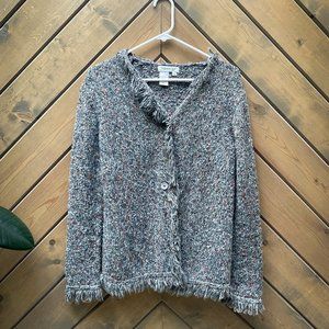 Coldwater Creek sweater grey heather Small